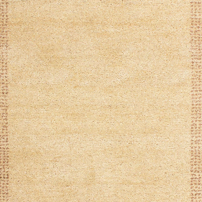 Gabbeh Teppich Indus 70x140cm - Wollteppich - beige