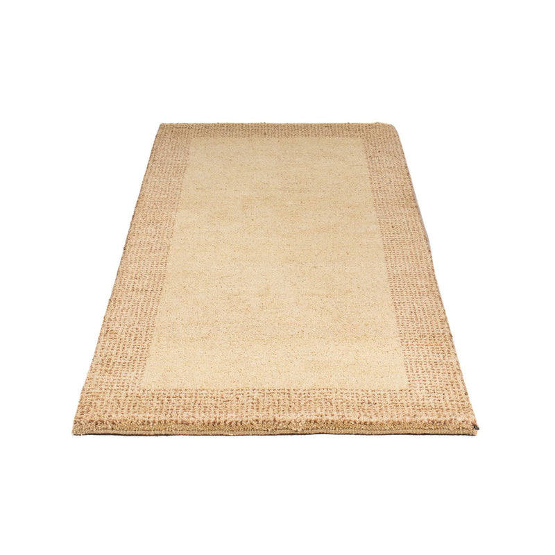 Gabbeh Teppich Indus 70x140cm - Wollteppich - beige