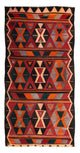 Kelim Teppich Old 155x325cm - mehrfarbig