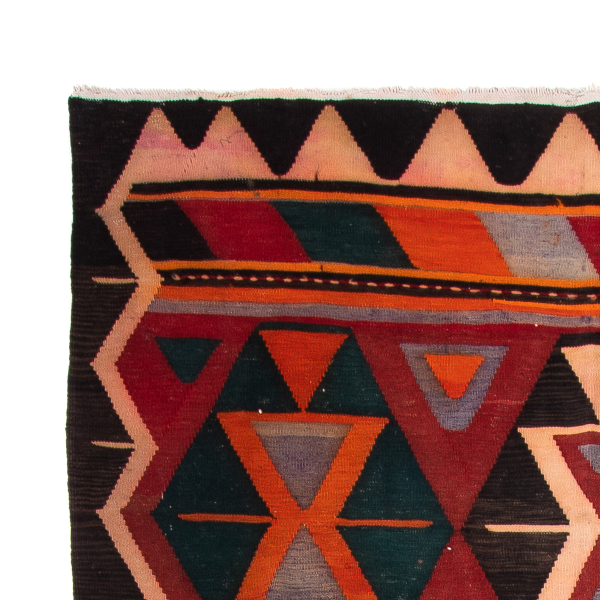 Kelim Teppich Old 155x325cm - mehrfarbig