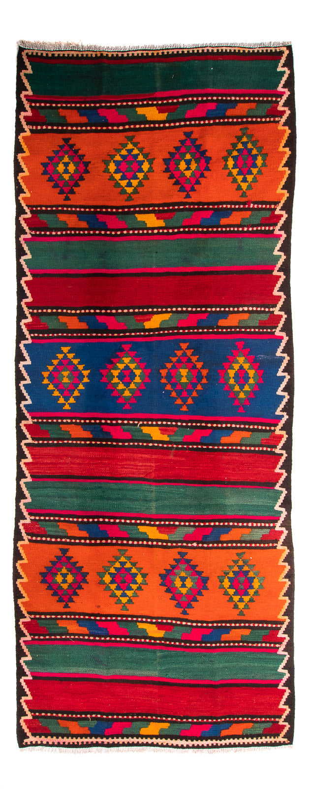 Kelim Teppich Old 150x360cm - mehrfarbig