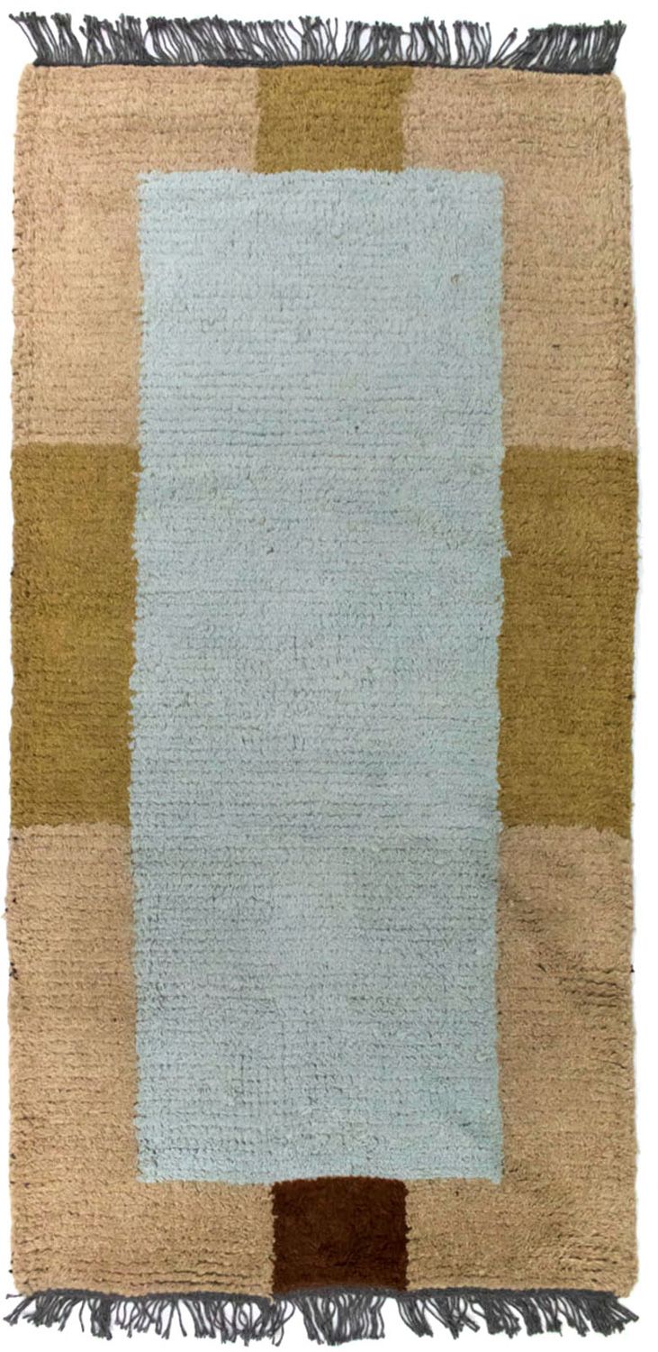 Nepal Teppich 70 x 140 cm - mehrfarbig