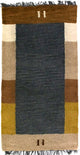 Nepal Teppich 70x140cm - Wollteppich - grau