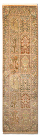 Kaschmir Seide Teppich 75x270cm - Orientteppich - mehrfarbig