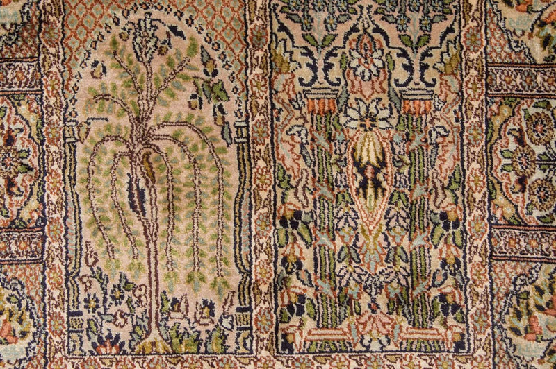 Kaschmir Seide Teppich 75x270cm - Orientteppich - mehrfarbig