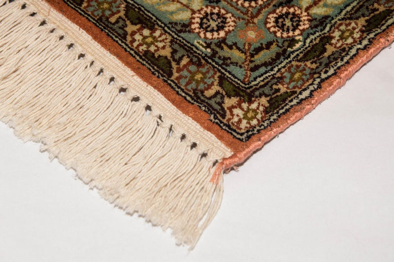 Kaschmir Seide Teppich 75x270cm - Orientteppich - mehrfarbig