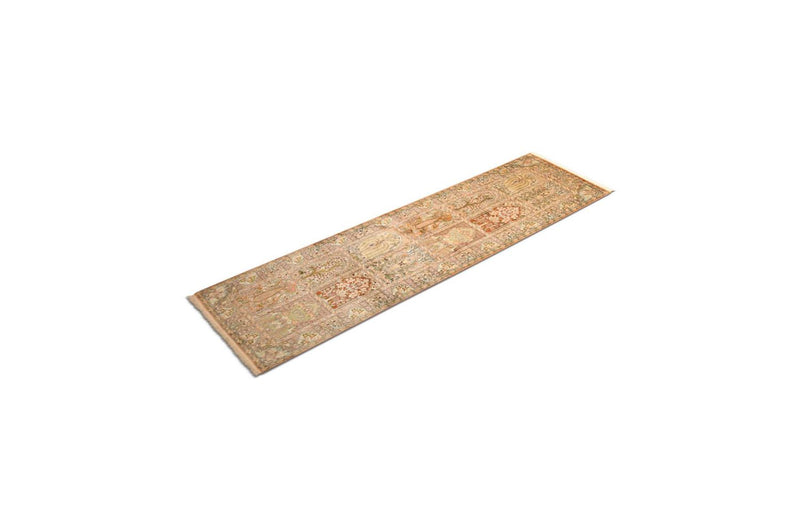 Kaschmir Seide Teppich 75x270cm - Orientteppich - mehrfarbig