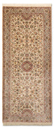 Kaschmir Seide Teppich 79x192cm - Orientteppich - beige