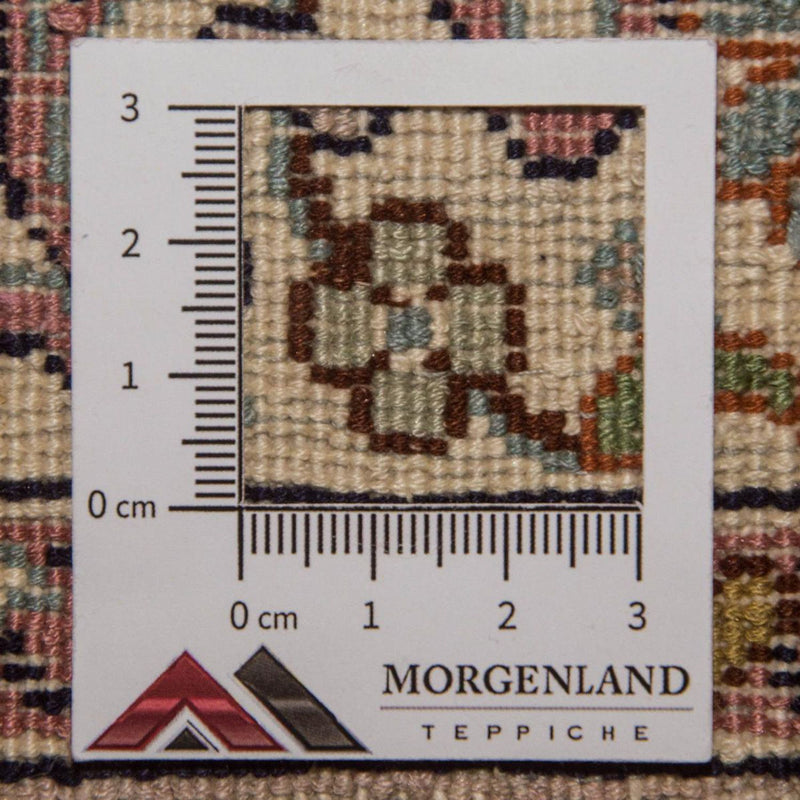 Kaschmir Seide Teppich 79x192cm - Orientteppich - beige