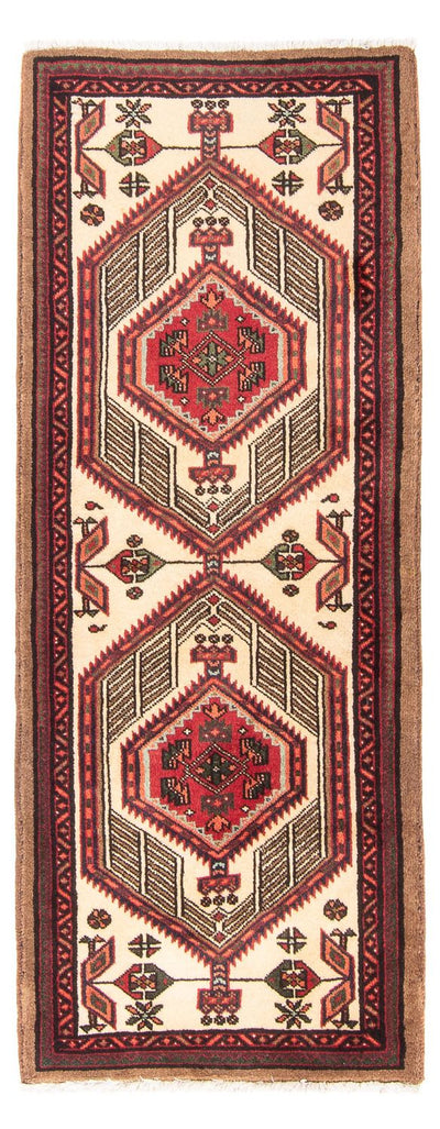 Hamadan Teppich 67x270cm - Perserteppich - beige