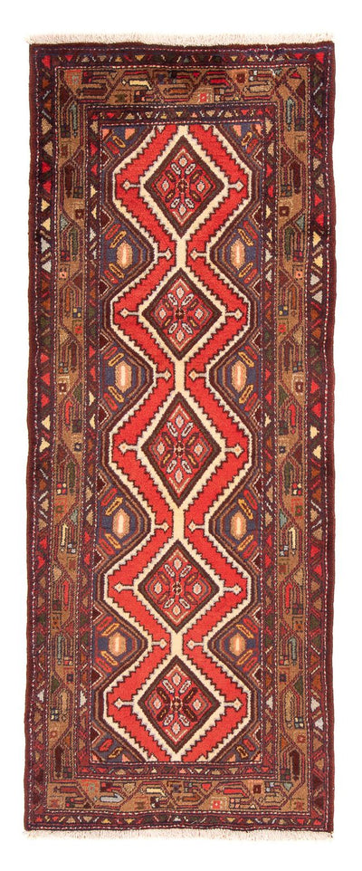 Hamadan Teppich 75x190cm - Perserteppich - rot