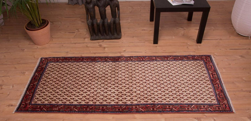 Mir Teppich 73x183cm - Perserteppich - beige
