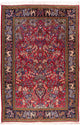 Ghom Teppich 140x200cm - Perserteppich - rot