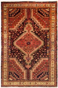 Hamadan Teppich 97x148cm - Perserteppich - blau – product image