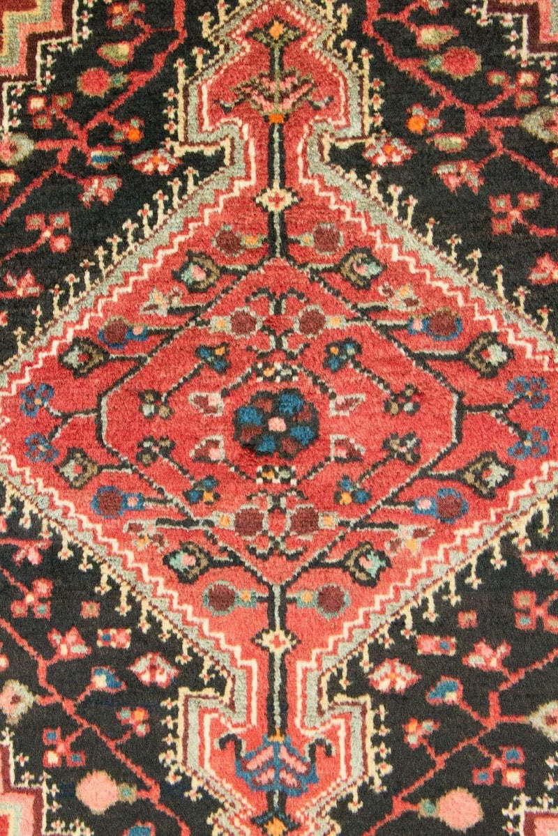 Hamadan Teppich 97x148cm - Perserteppich - blau