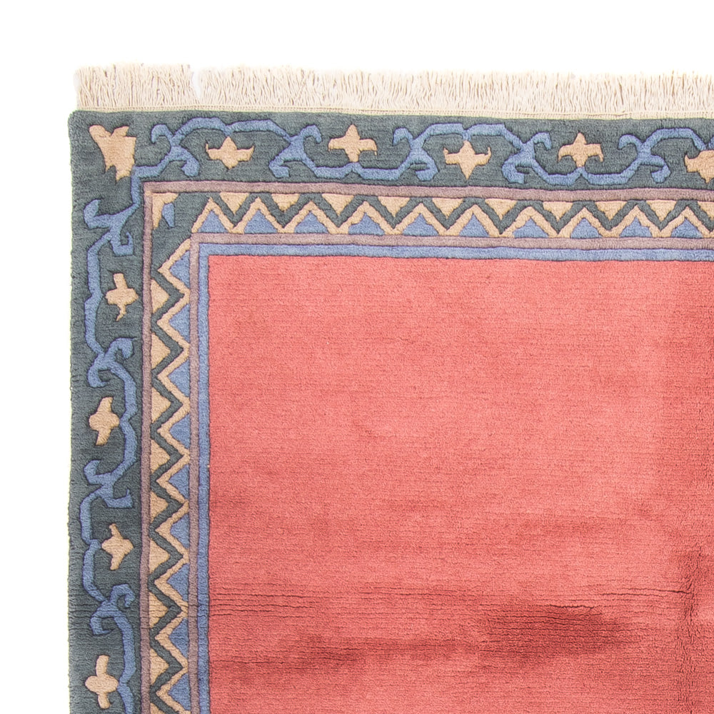 Nepal Teppich 201x251cm - Wollteppich - lachs