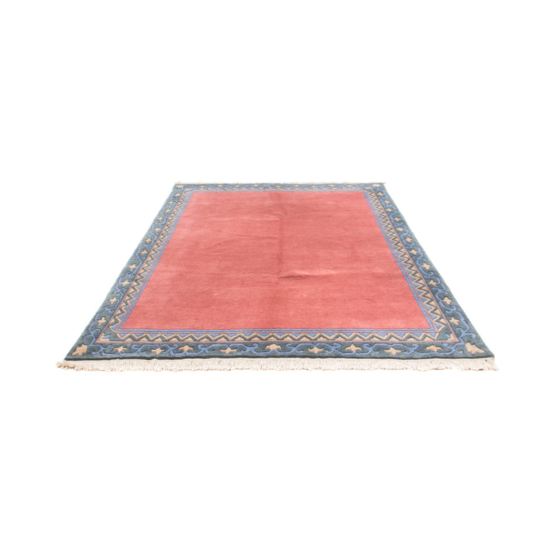 Nepal Teppich 201x251cm - Wollteppich - lachs