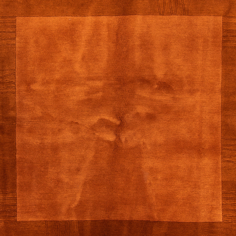 Nepal Teppich 203x205cm - Wollteppich - braun