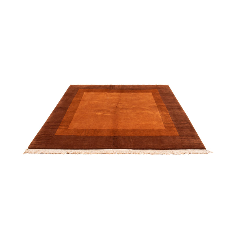 Nepal Teppich 203x205cm - Wollteppich - braun
