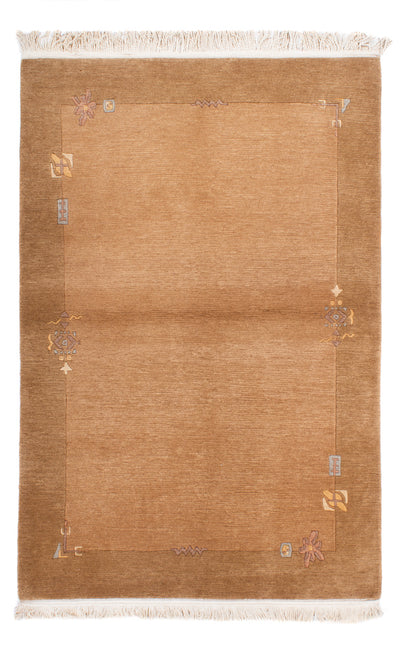 Nepal Teppich 121x178cm - Wollteppich - braun