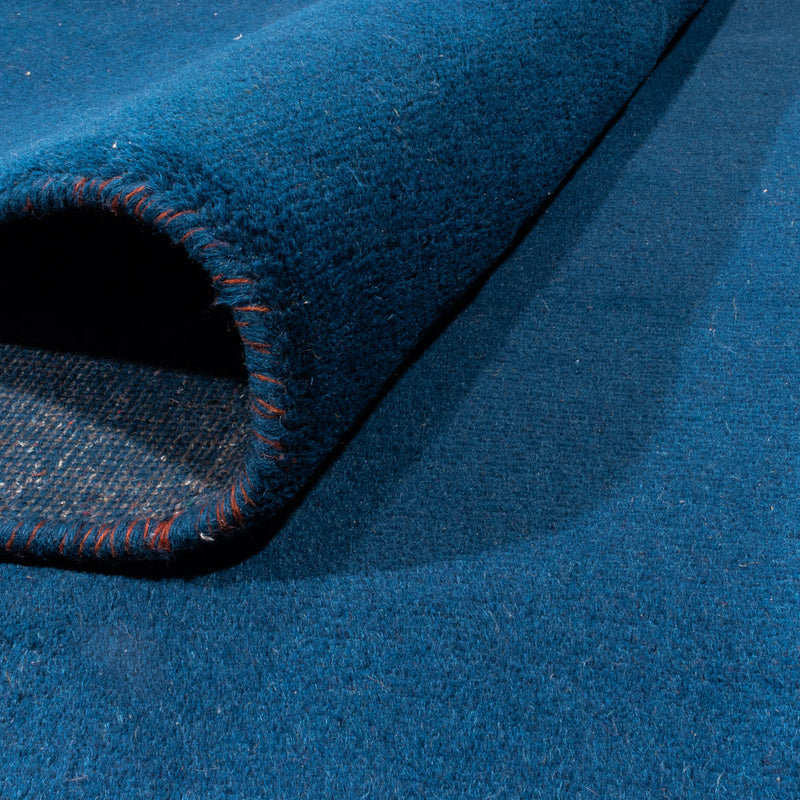 Gabbeh Teppich Indus 280x396cm - Wollteppich - blau