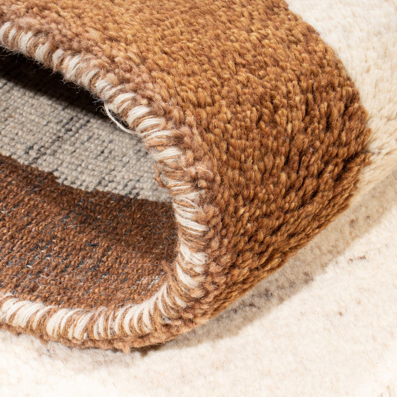 Gabbeh Teppich Indus 95x165cm - Wollteppich - beige