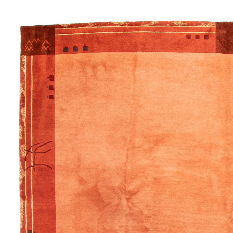 Nepal Teppich 301x396cm - Wollteppich - terrakotta