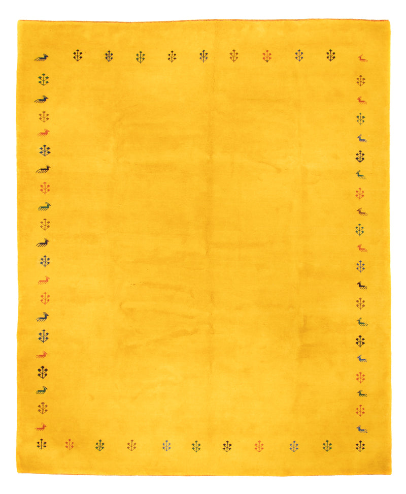 Gabbeh Teppich - Indus - 304 x 386 cm - gelb