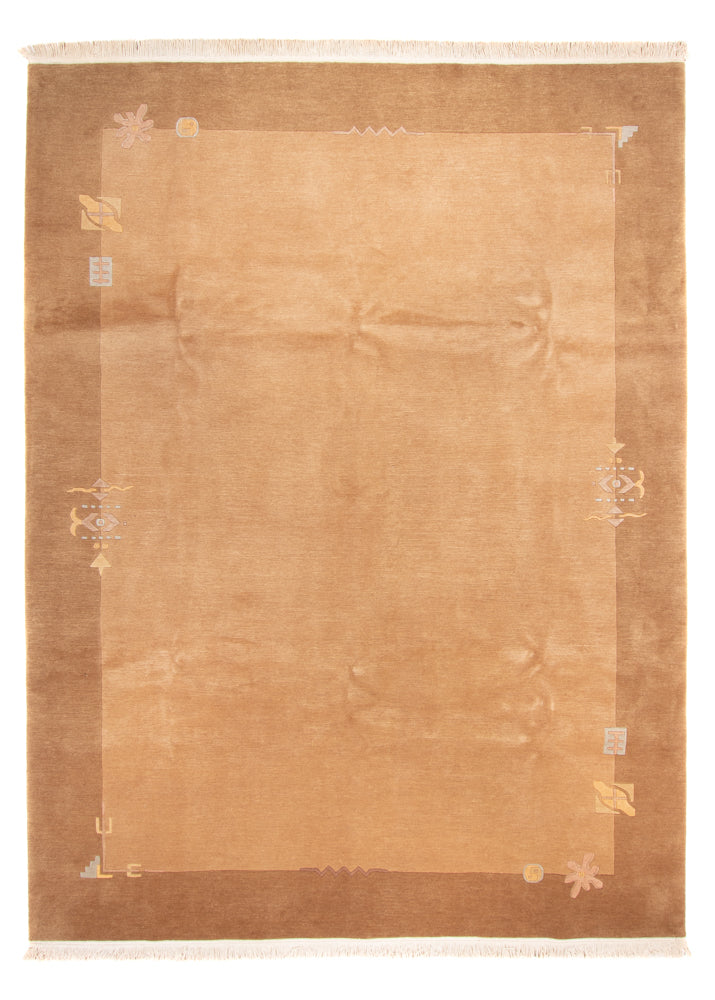 Nepal Teppich 251x344cm - Wollteppich - braun