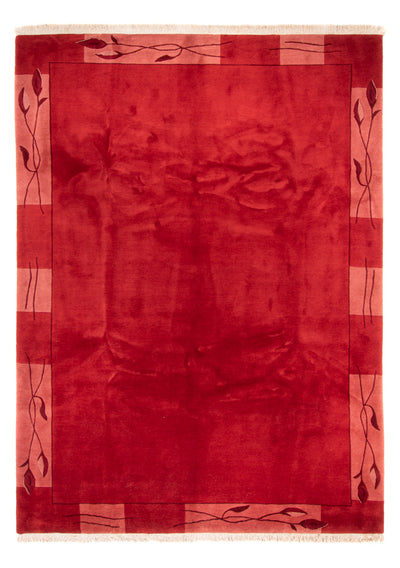 Nepal Teppich 245x355cm - Wollteppich - rot