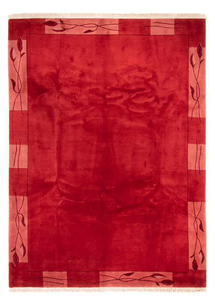 Nepal Teppich 245x355cm - Wollteppich - rot