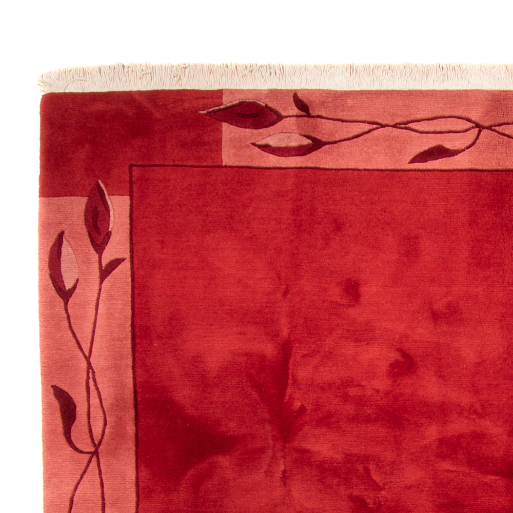 Nepal Teppich 245x355cm - Wollteppich - rot