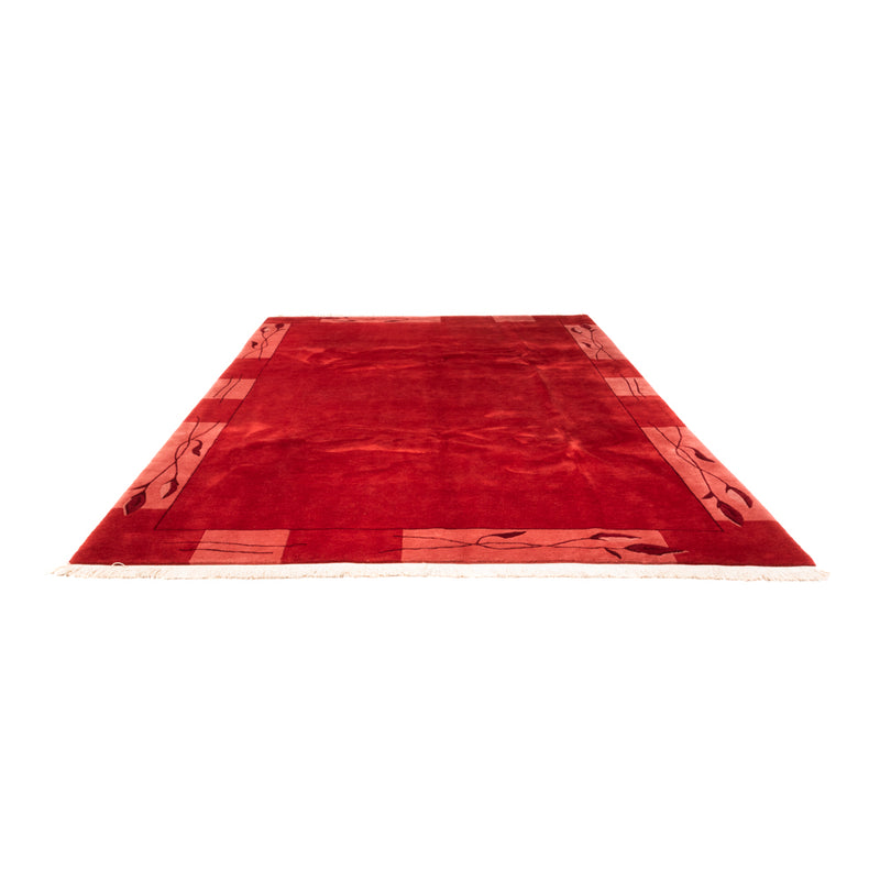 Nepal Teppich 245x355cm - Wollteppich - rot