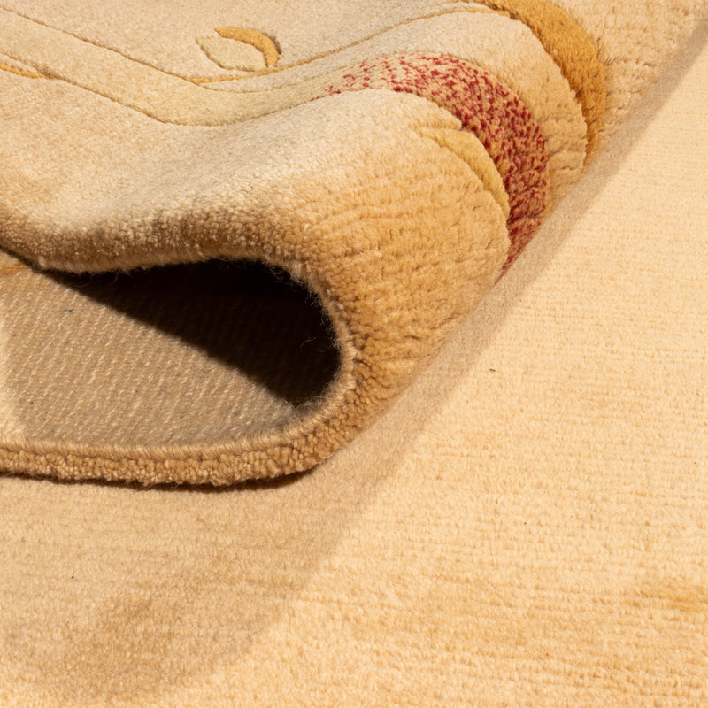 Nepal Teppich 250x350cm - Wollteppich - beige