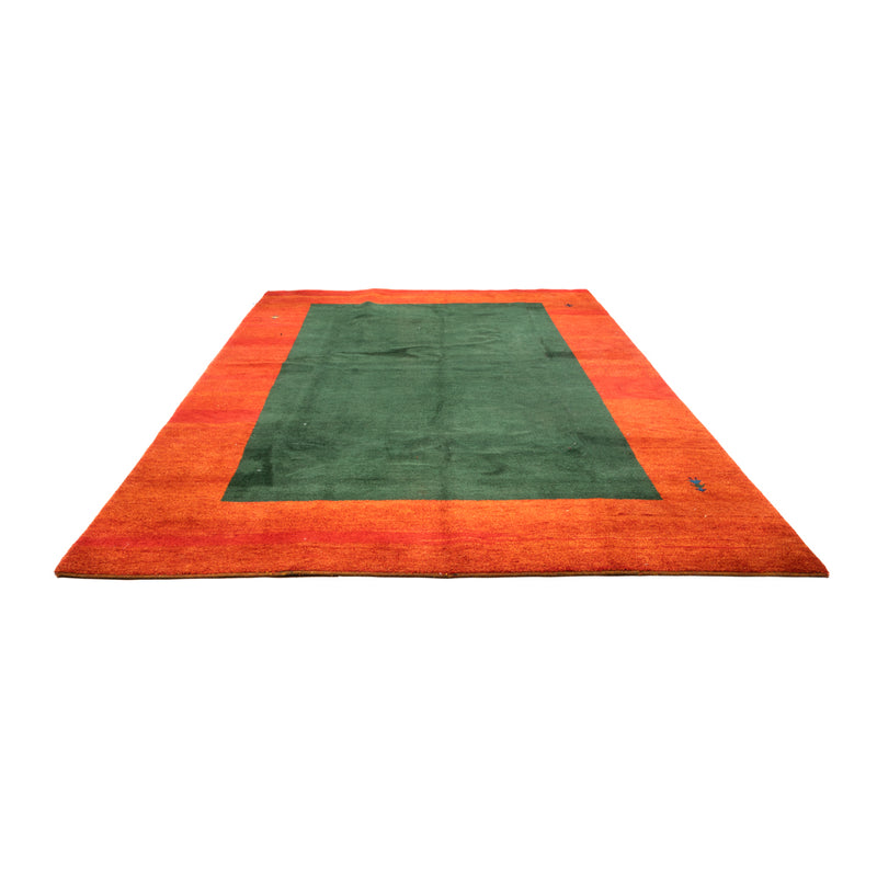 Gabbeh Teppich Indus 289x390cm - Wollteppich - grün