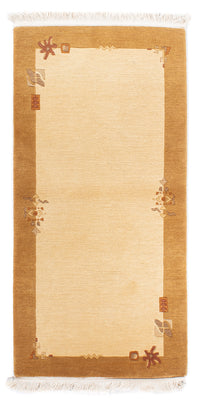 Nepal Teppich 72x141cm - Wollteppich - beige – product image