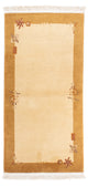 Nepal Teppich 71x138cm - Wollteppich - beige