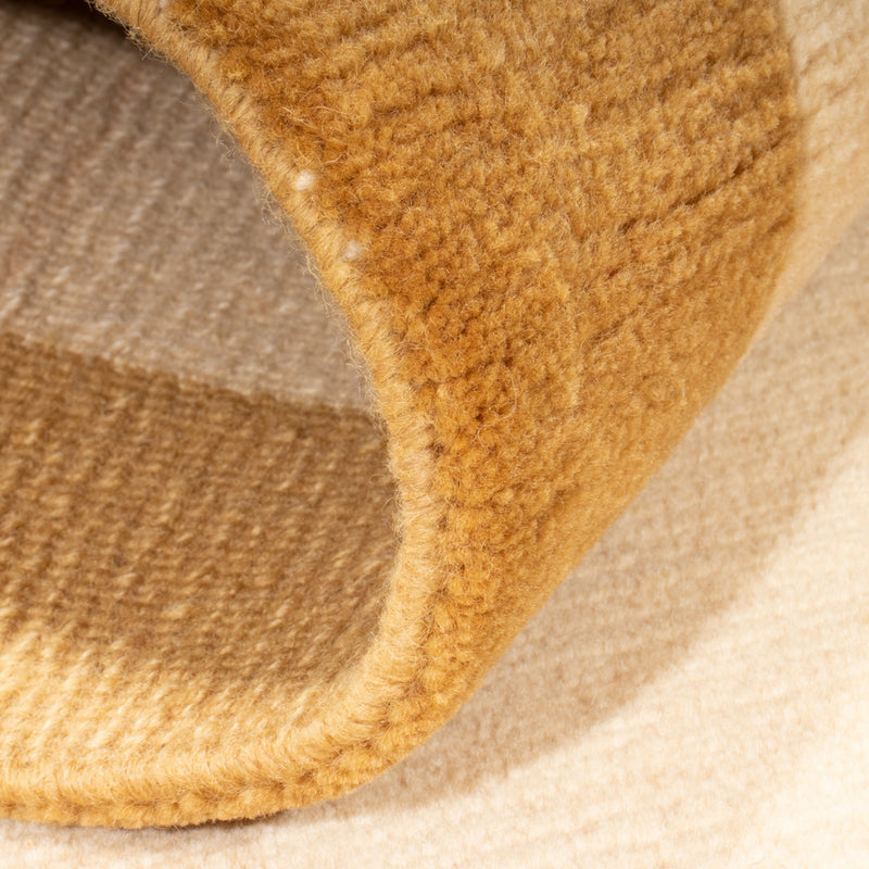Nepal Teppich 71x138cm - Wollteppich - beige