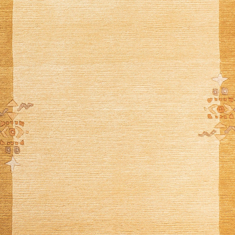 Nepal Teppich 72x143cm - Wollteppich - beige