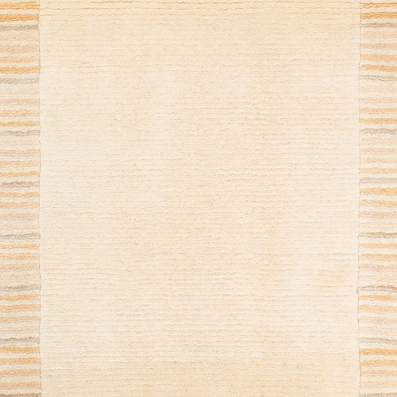 Nepal Teppich 72x147cm - Wollteppich - beige