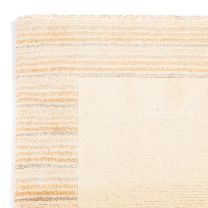 Nepal Teppich 72x147cm - Wollteppich - beige