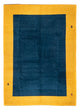 Gabbeh Teppich Indus 254x346cm - Wollteppich - blau