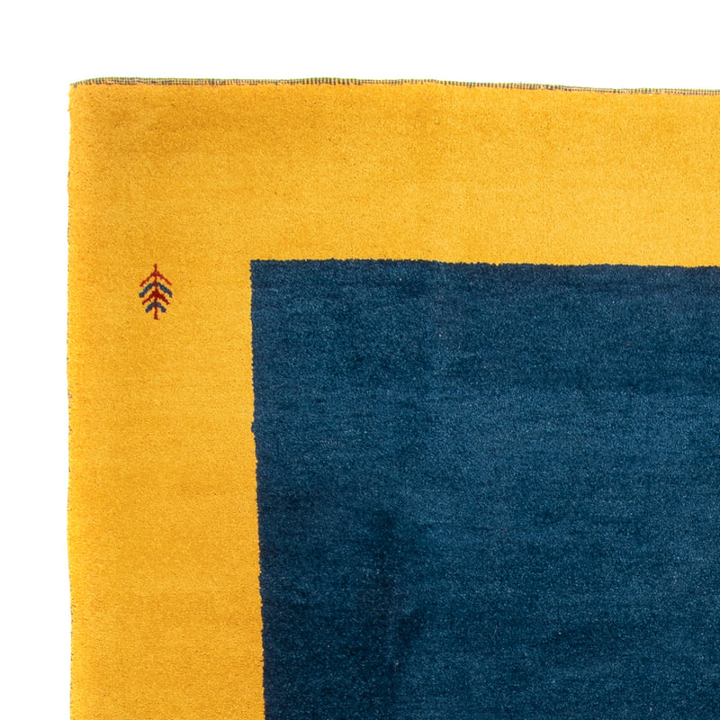 Gabbeh Teppich Indus 254x346cm - Wollteppich - blau