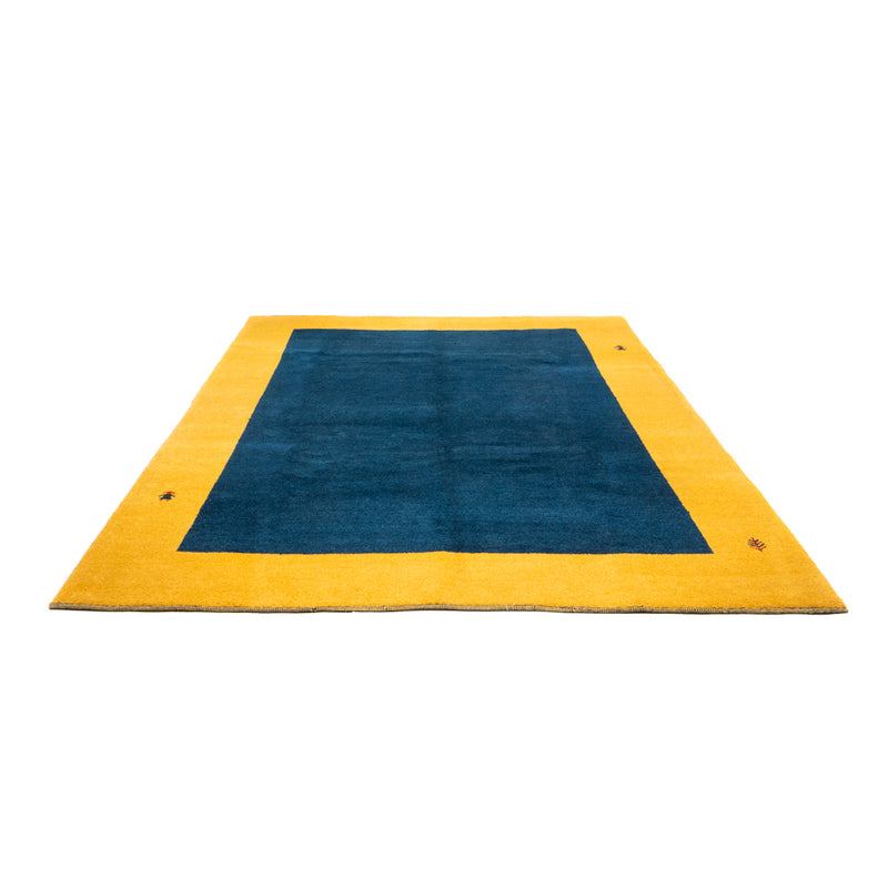 Gabbeh Teppich Indus 254x346cm - Wollteppich - blau