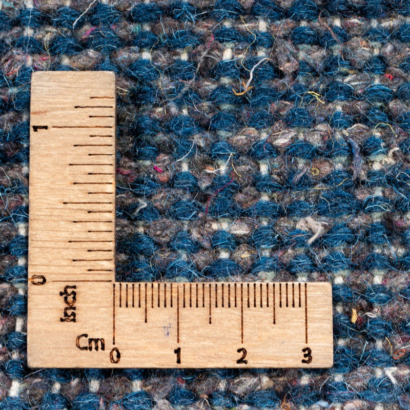 Gabbeh Teppich Indus 293x396cm - Wollteppich - blau