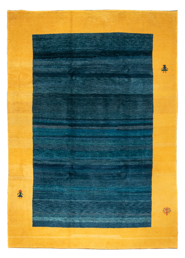 Gabbeh Teppich - Indus - 246 x 349 cm - blau