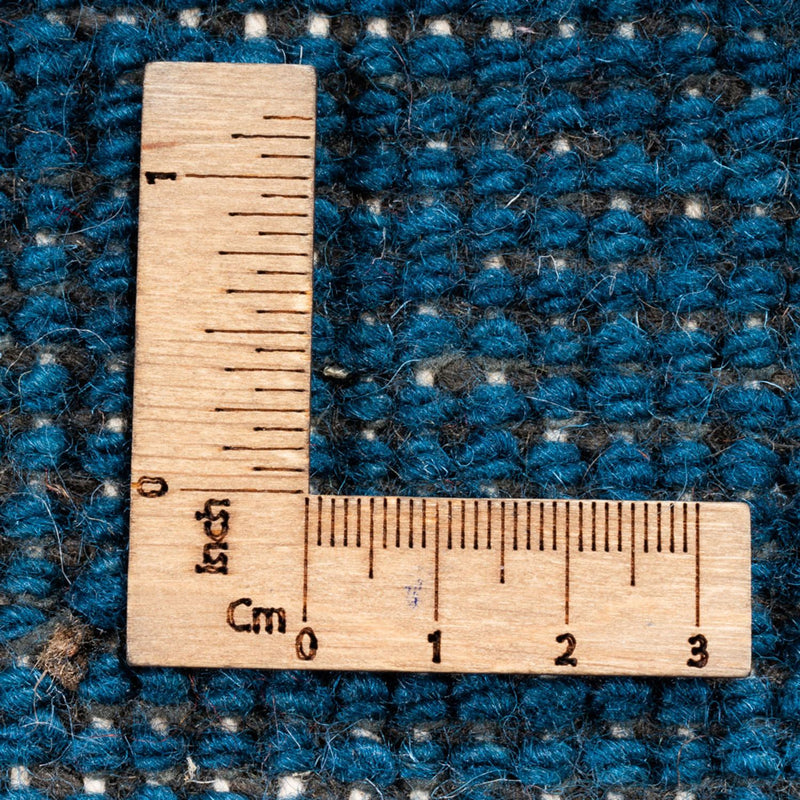 Gabbeh Teppich - Indus quadratisch  - 251 x 254 cm - blau