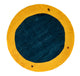 Gabbeh Teppich Indus 193x193cm - Wollteppich - blau