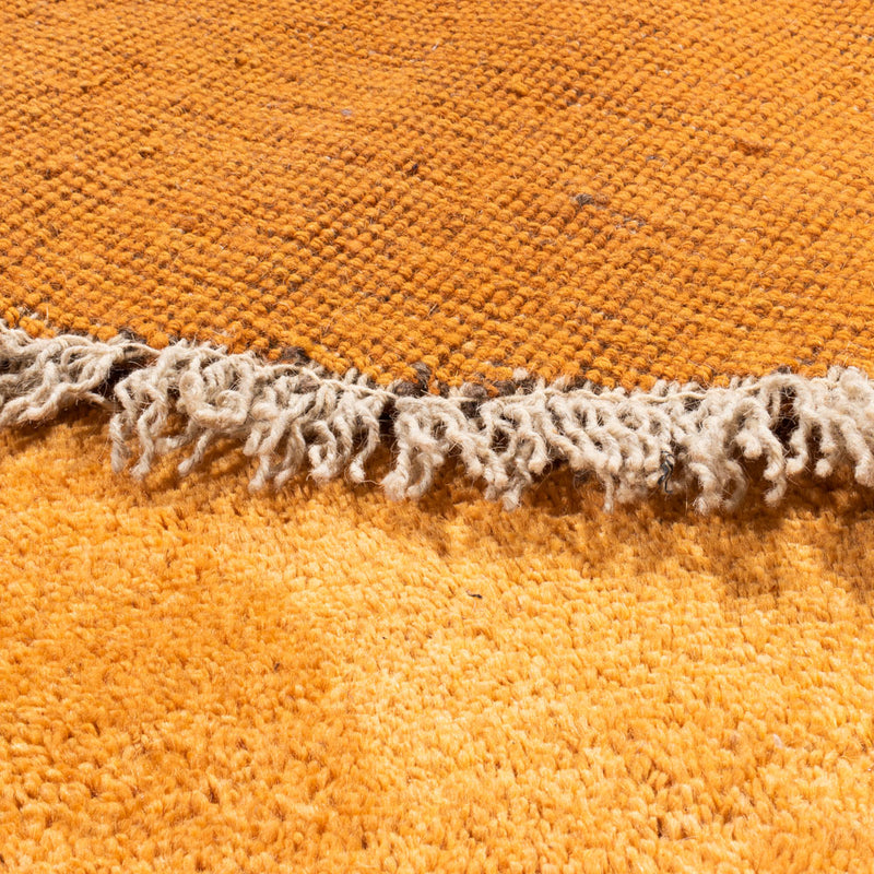 Hochflor Teppich rund  - 200 x 200 cm - gold