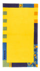 Moderner Teppich - 90 x 160 cm - gelb